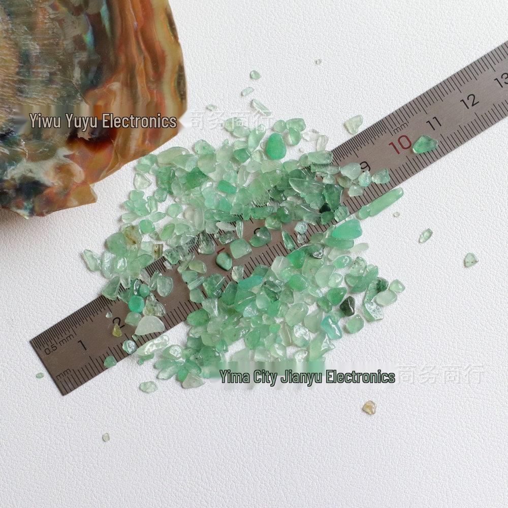 Natural Crystal Pebble Bracelet & Irregular Nail Art Stickers – Jewelry, Decor & Fish Tank Accessories