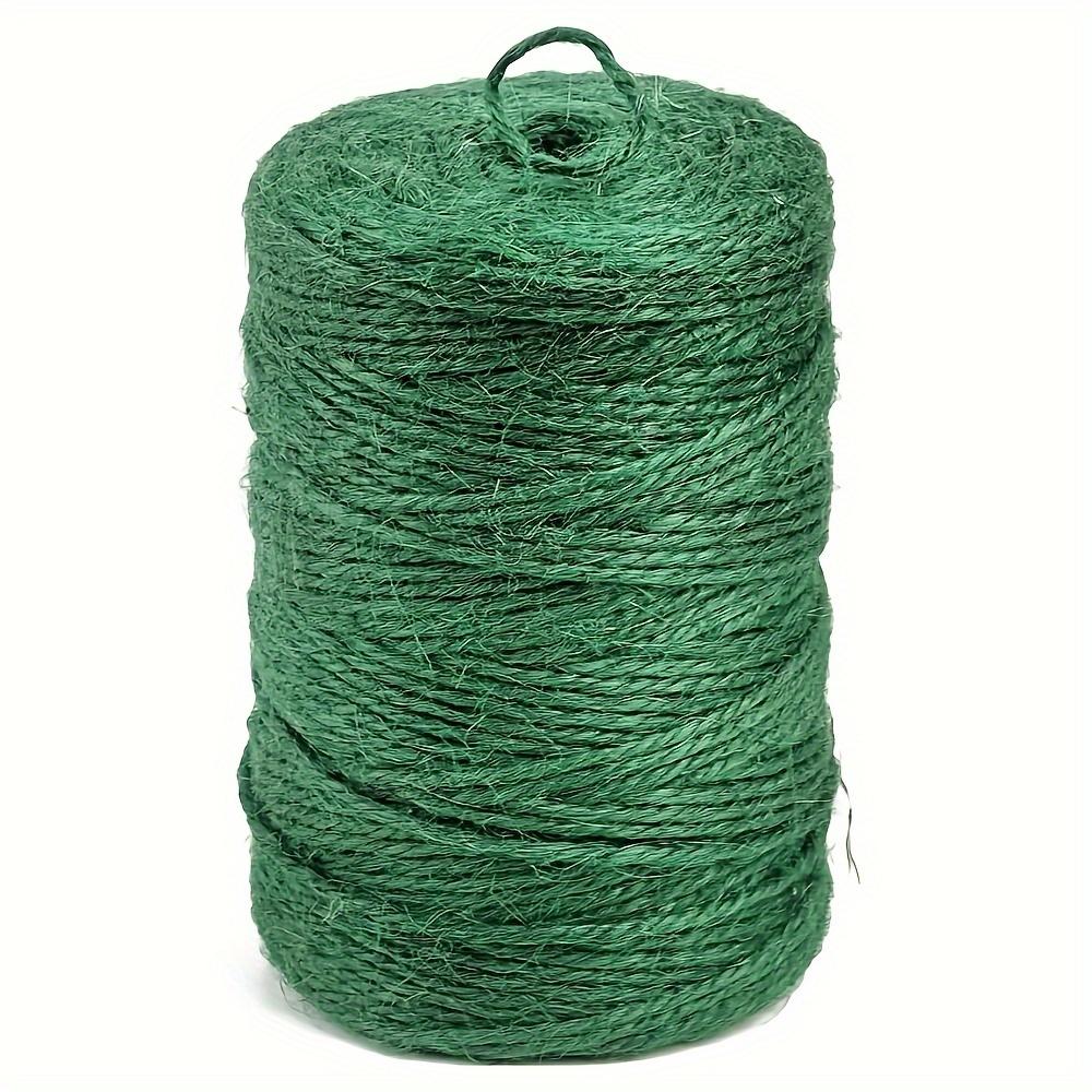 Garden Twine, 328 Feet 2mm Green Plant Ties, Strong Jute Twine String for Climbing Plants, Tomatoes, Floristry, Crafts