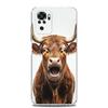 Phone Case For Xiaomi Redmi Note 15 14 13 12 4G 10 11 Pro Plus 5G 14C 13C 12C 10C Clear Soft TPU Cover Bull Animal