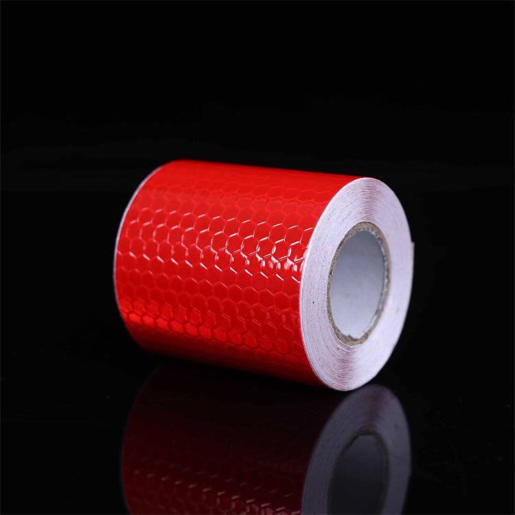 

5 см x 3 м Светоотражающая белая сотовая наклейка на кромку автомобиля для ночной безопасности красный