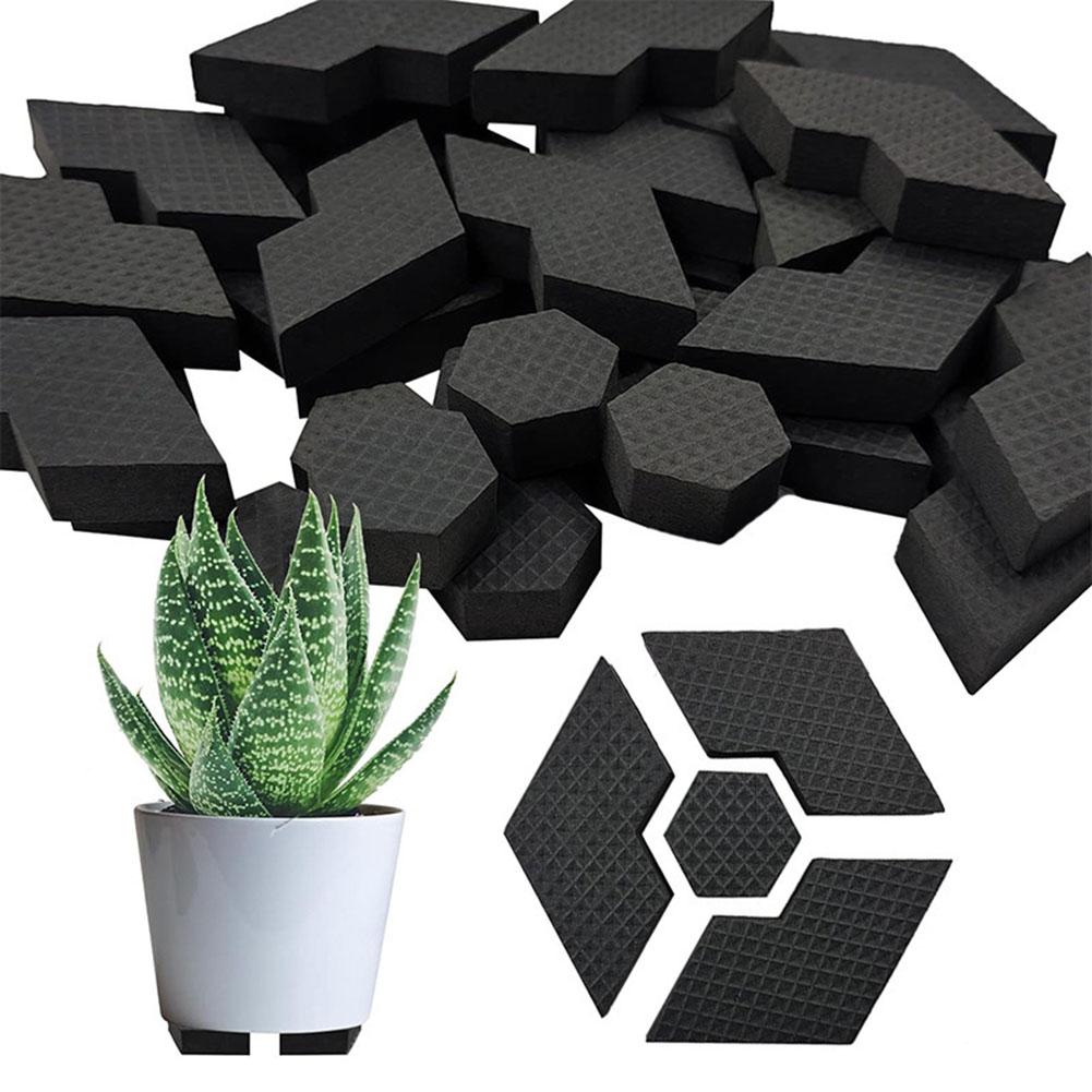 40Pcs Pot Feet Composable Hexagon Flower Pot Feet Risers For Muti-Styles Pots Home Garden Tool Accessory