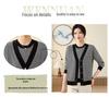 Noble Spring Striped Knit Two-Piece Set for Middle-Aged Women - Lightweight Summer T-Shirt and Pants