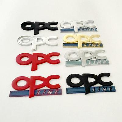 3D Metal OPC Logo Car Fender Emblem Trunk Badge For Insignia Corsa E Astra H J D Zafira Vectra OPC Line Sticker Accessories