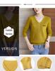 Women's V-Neck Knitted Bottoming Sweater - Stylish Inner Top for Spring, Autumn, and Winter 2024