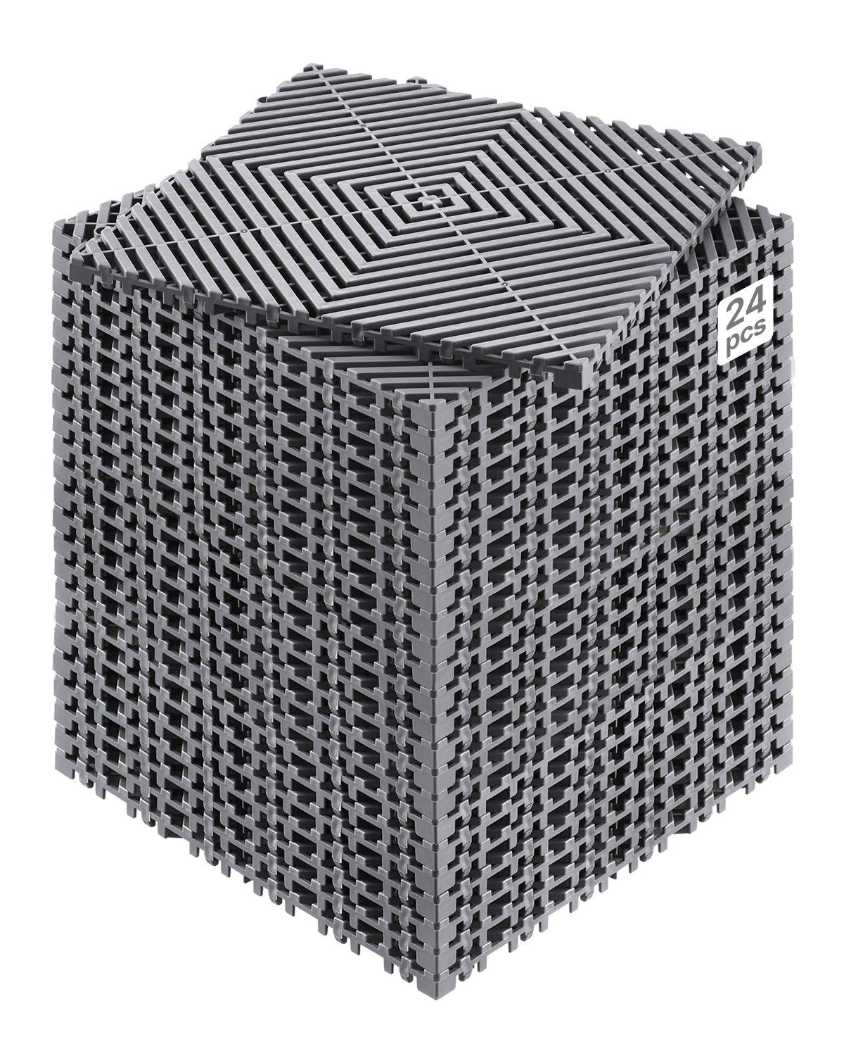VEVOR Interlocking Drainage Mat, 12" x
