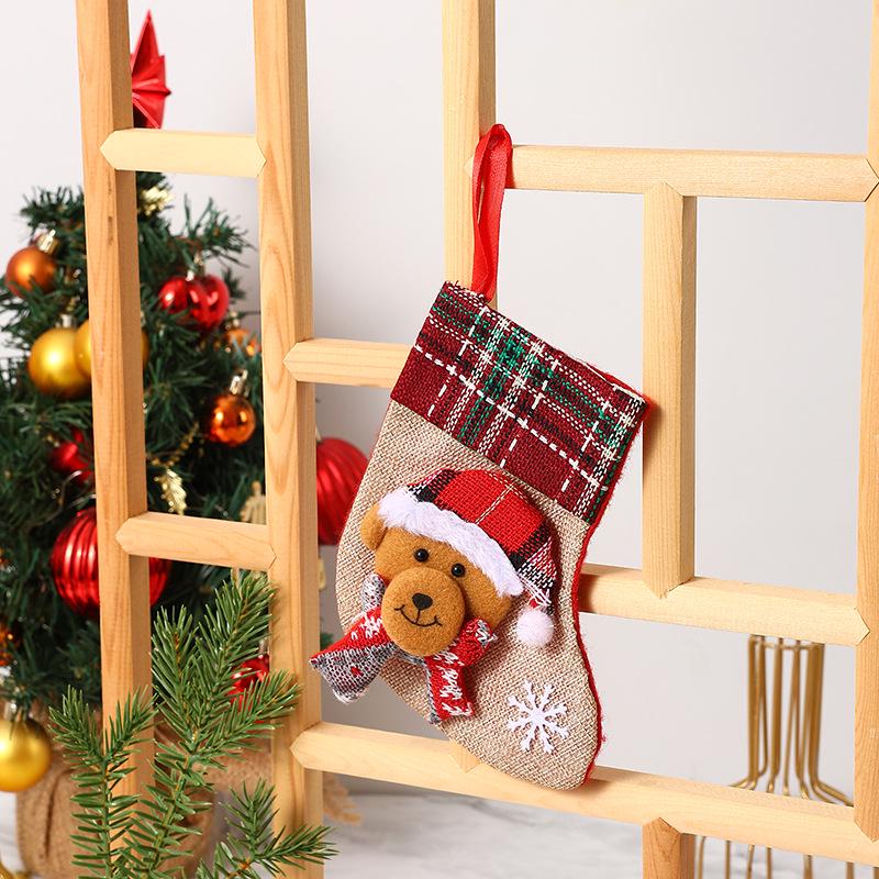 Santa Claus Christmas Stockings and Gift Bags - Tree Ornaments & Small Socks