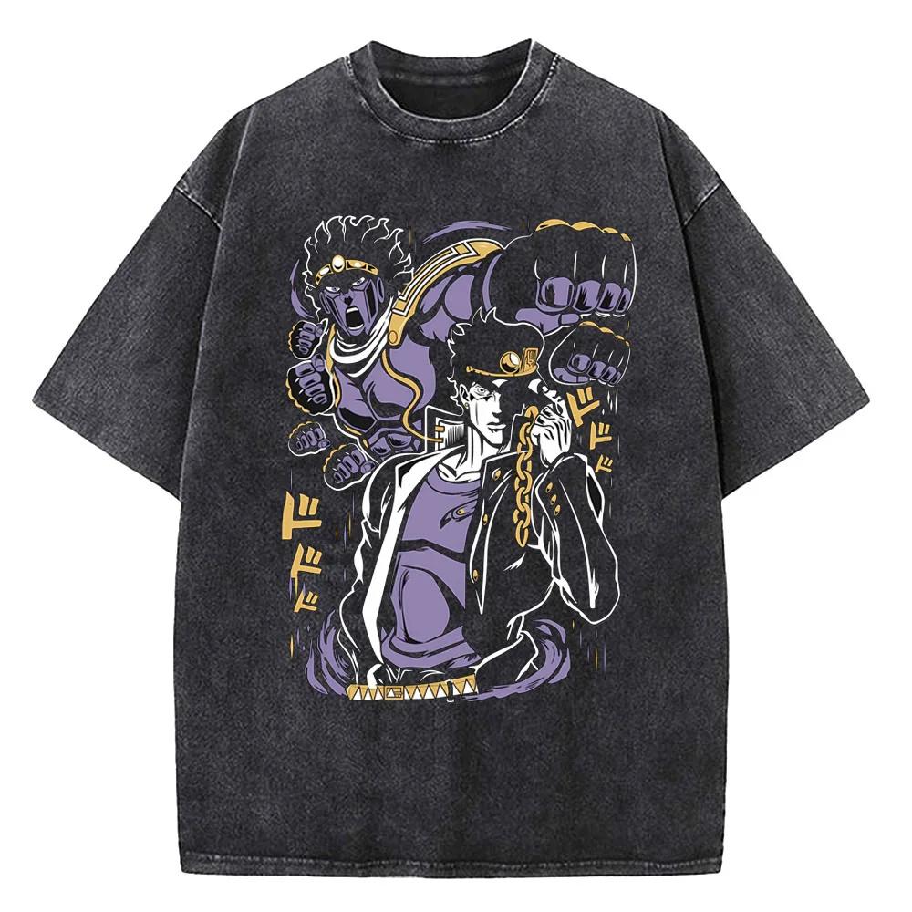 JOJO's Bizarre Adventure High-Quality Cotton Shirt Manga Men's T-Shirt