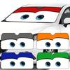 Car Character Solar Protection 4 Colors Eyes Heated Windshield Sunshade Cover Sun Shade Auto Sun Visor Windscreen Car-covers