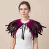 Punk Feather Shrug Shawl Luxury Shoulder Fake Collar Fashion Feather Shawl  Stage Show