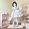 Lolita Pink Dress Women's Sweet Girl Big Bow Kawaii Short Party Dress Spring