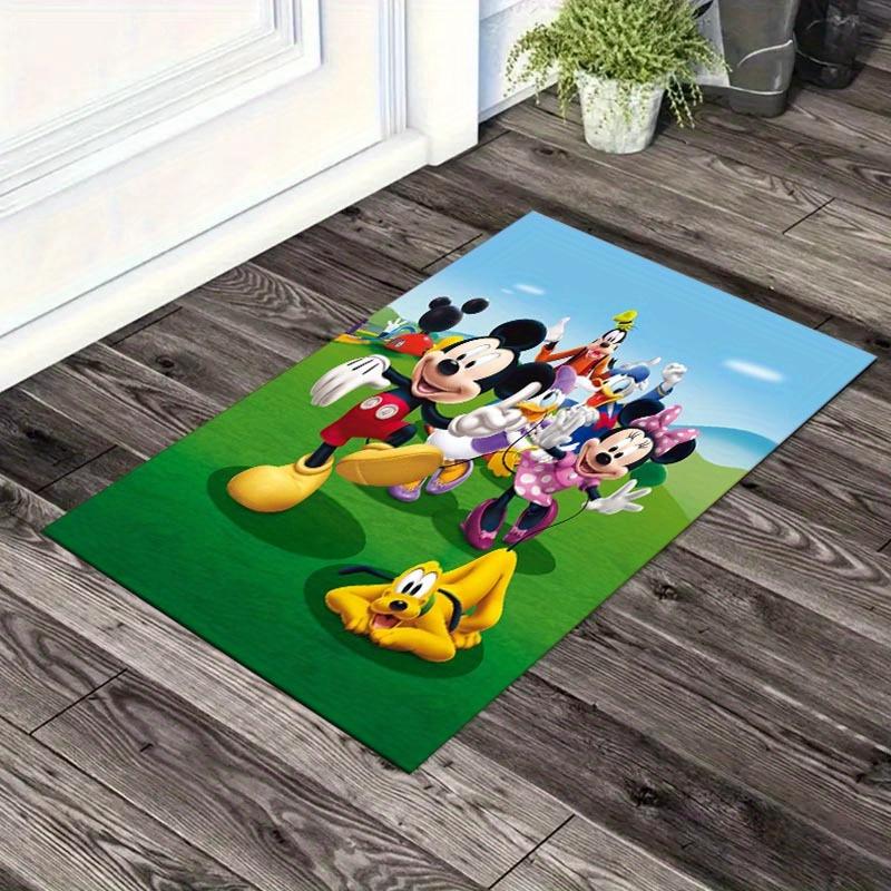 

1pc Mickey Mouse Pattern Area Rug Soft Flannel Floor Mat for Living Room, Office, Bedroom, Outdoor and Camping, Sofa Coffee Table Floor Mat, 60cm by 90cm