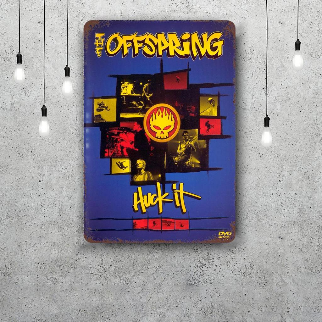 The offspring Vintage Blechschild Heimdekoration Wanddekoration Kunst Wandbild Raumdekoration Dekor Retro Metallschild Platte Bar Poster