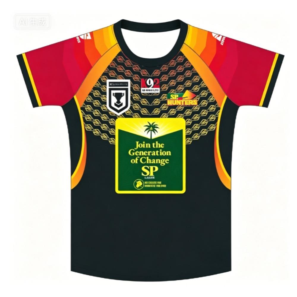 2026 New SP Hunters Kumul Petroleum Crew Neck Rugby Jersey Family Matching Y2K T-shirt Suitable for Daily and Training Wear