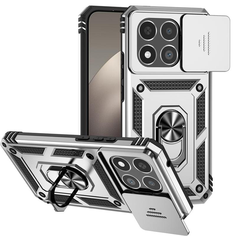 Armor Funda For Xiaomi 15T 5G Case Car Magnetic Holder Ring Phone Case For Xiaomi 15 T Mi 15T Mi15t Xiaomi15T Lens Protect Cover