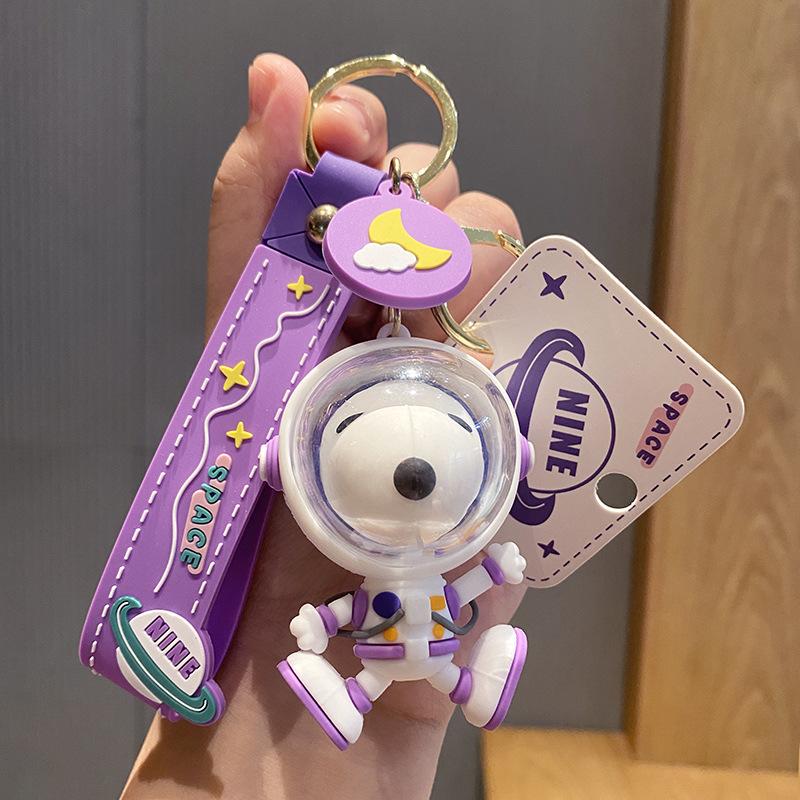 Astronaut Puppy Keychain Creative Cute Exquisite Cartoon Doll Pendant Gift Men'S Keychain Women