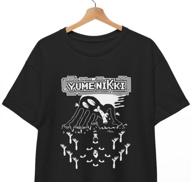 Yume Nikki Dream Diary T-Shirt Madotsuki Horror Game Anime Cult Classic Unisex T