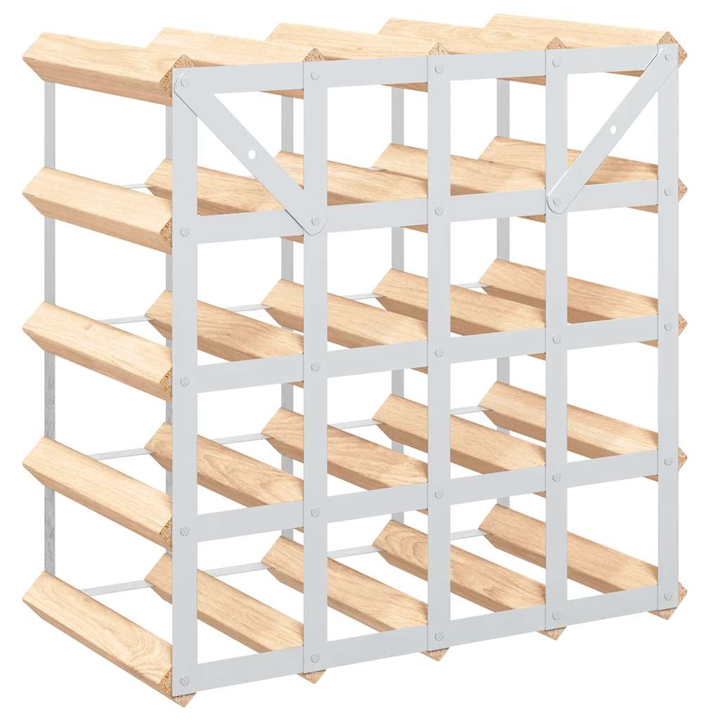 20 Bottle Wine Rack Solid Pine Wood