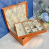 High-grade Double-layer Locked Jewelry Box, Double-layer Separated Storage Necklace, Ring Stud Earrings, Storage Jewelry Packaging Box.