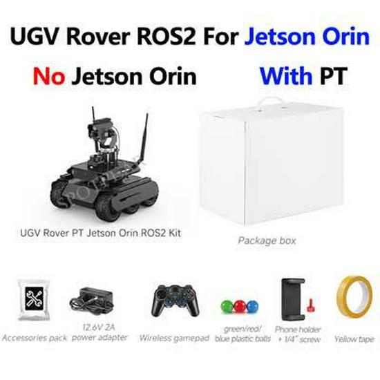 

Jetson Orin Nano Six-Wheel UGV Rover: AI-Powered ROS2 Open Source Gimbal Robot Car