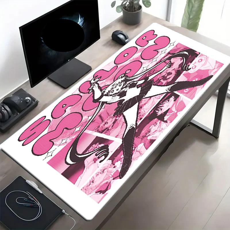 Tapis de Souris Imprimé Sailor Moon, Tapis Antidérapant pour Clavier de Bureau, pour PC Portable Gaming Travail Utilisation Quotidienne, Cadeau Surprise Cool pour Festival