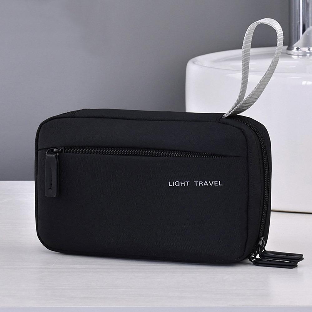 Portable 3-in-1 Travel Toiletry Bag Large-Capacity Lightweight Toiletry Organizer Kit Makeup Bag Foldable Cosmetic Bag Business