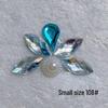 Children's Floral Face Stickers with Crystal Diamonds & Tassels for Ancient Style Makeup