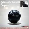 6 Speed Car Gear Shift Knob For Toyota Corolla Verso Auris Aygo For Rav4 Avensis For Yaris Nonslip Leather Speed Gear Shift Knob