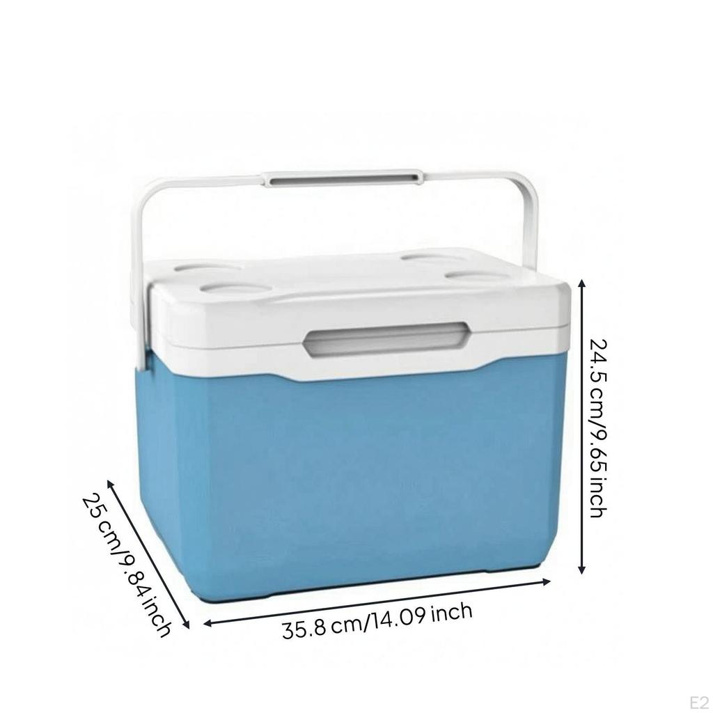 Insulated Container Rigid Portable Carrying Handle for Camping, Travel, Picnics