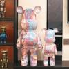 Creative Modern 50cm Cartoon Violent Bear Decoration Piggy Bank Home Improvement TV Cabinet Large Floor Statue Sculpture Gifts