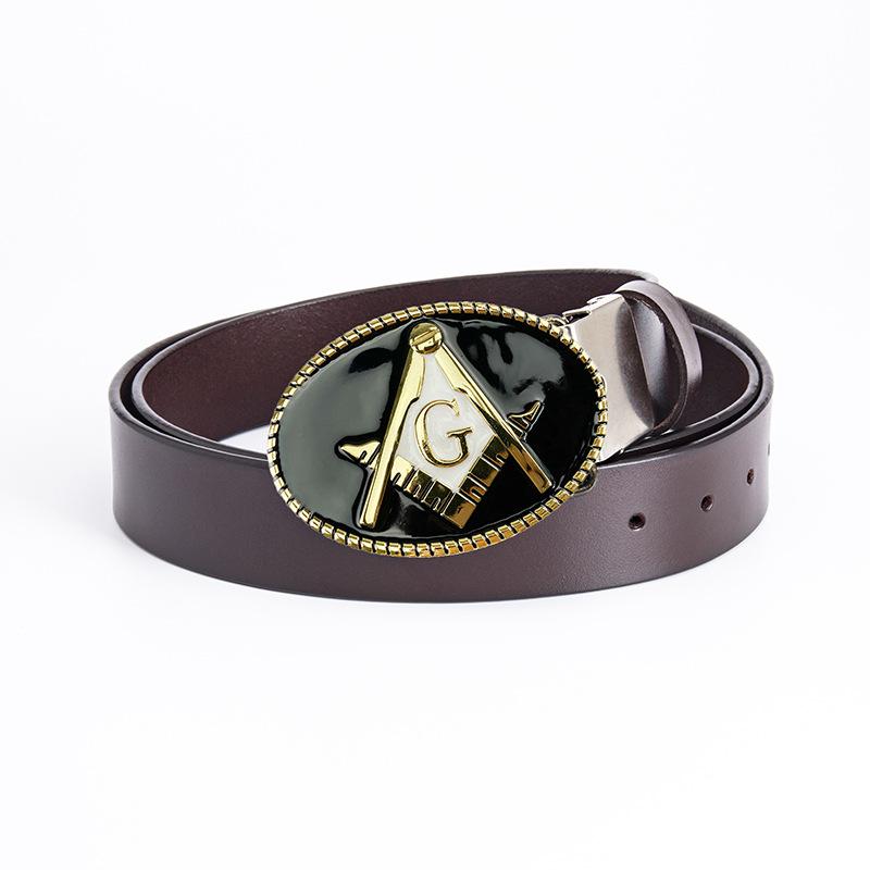 

Мужской персонализированный ремень, модный трендовый ремень из чистой коровьей кожи 130cm