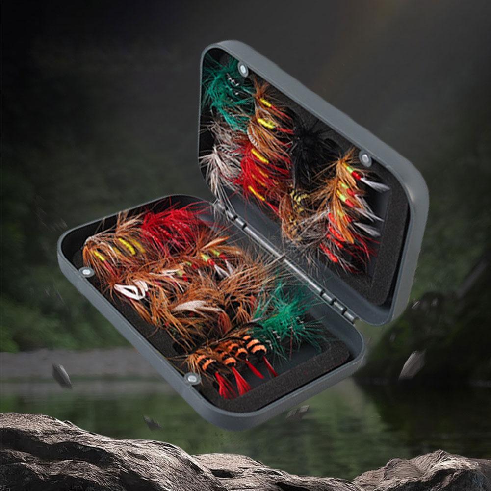 Bionic Insects Flies with Box Fly Fishing Lures Artificial Bait for Trout Carp Fishing Lure Set