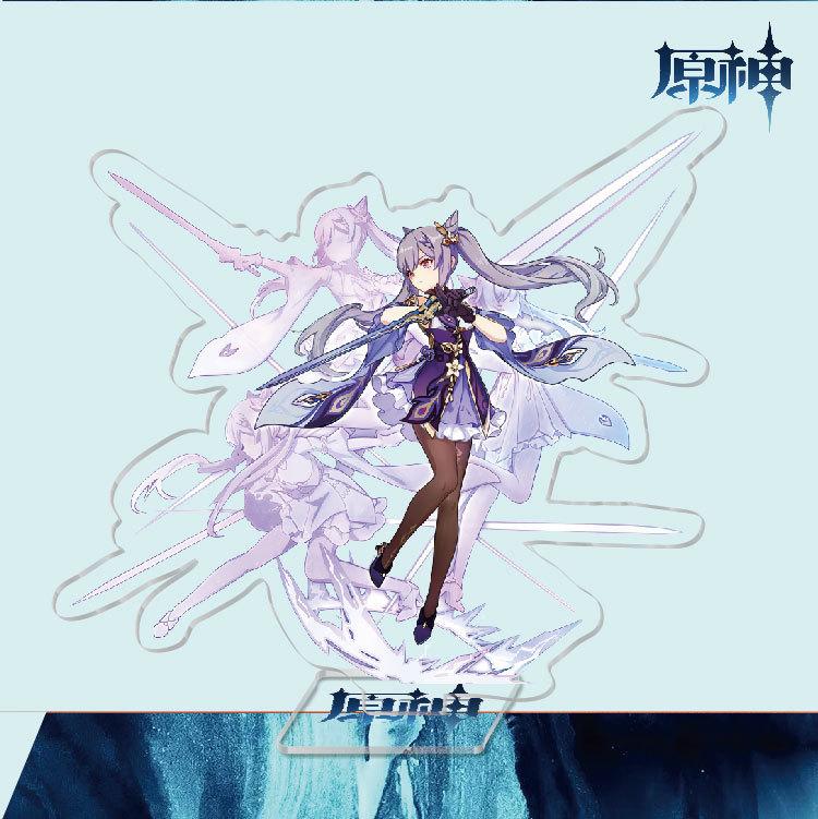 Game Anime Model Open World Impact Acrylic Cosplay Character Stand Painted Desk Decor Ornament Gift 15cm