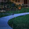 2 Pack Outdoor Swaying Solar Garden Lights 8 LED Vibrant Firefly Starburst Swaying Lights IP65 Waterproof for Lawn Hallway Patio