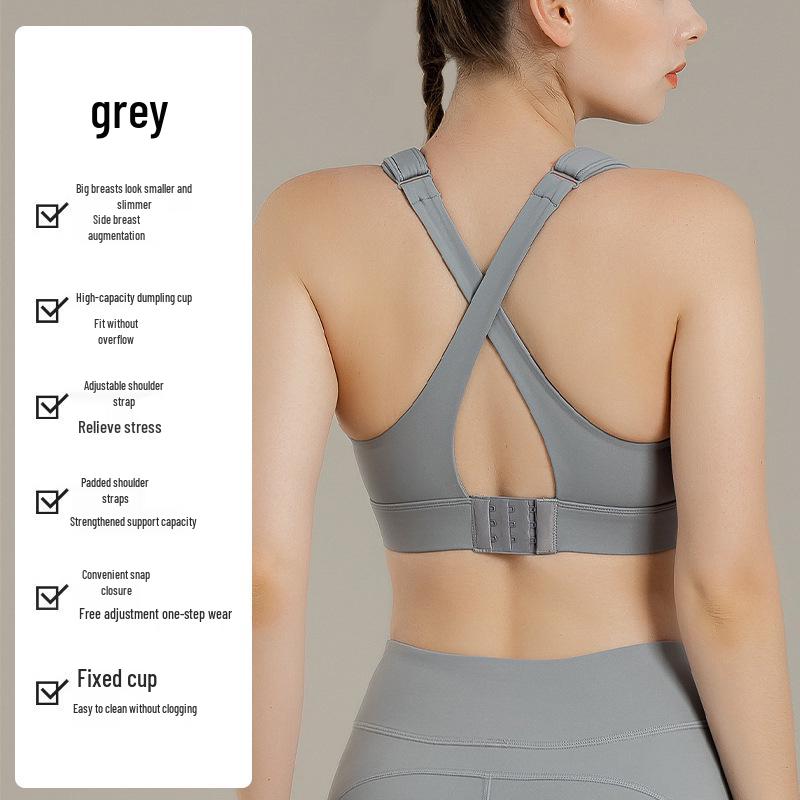 

Women s Plus Size Shockproof Sports Bra with Adjustable Straps for Yoga and Running XL