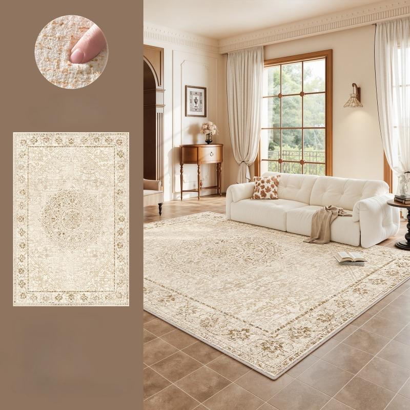 

Carpet for Living Room Persian Retro Sofa Coffee Table Floor Mat Home Decor Bedroom Bedside Rug Nonslip Mashine Washable Rugs 50x80cm