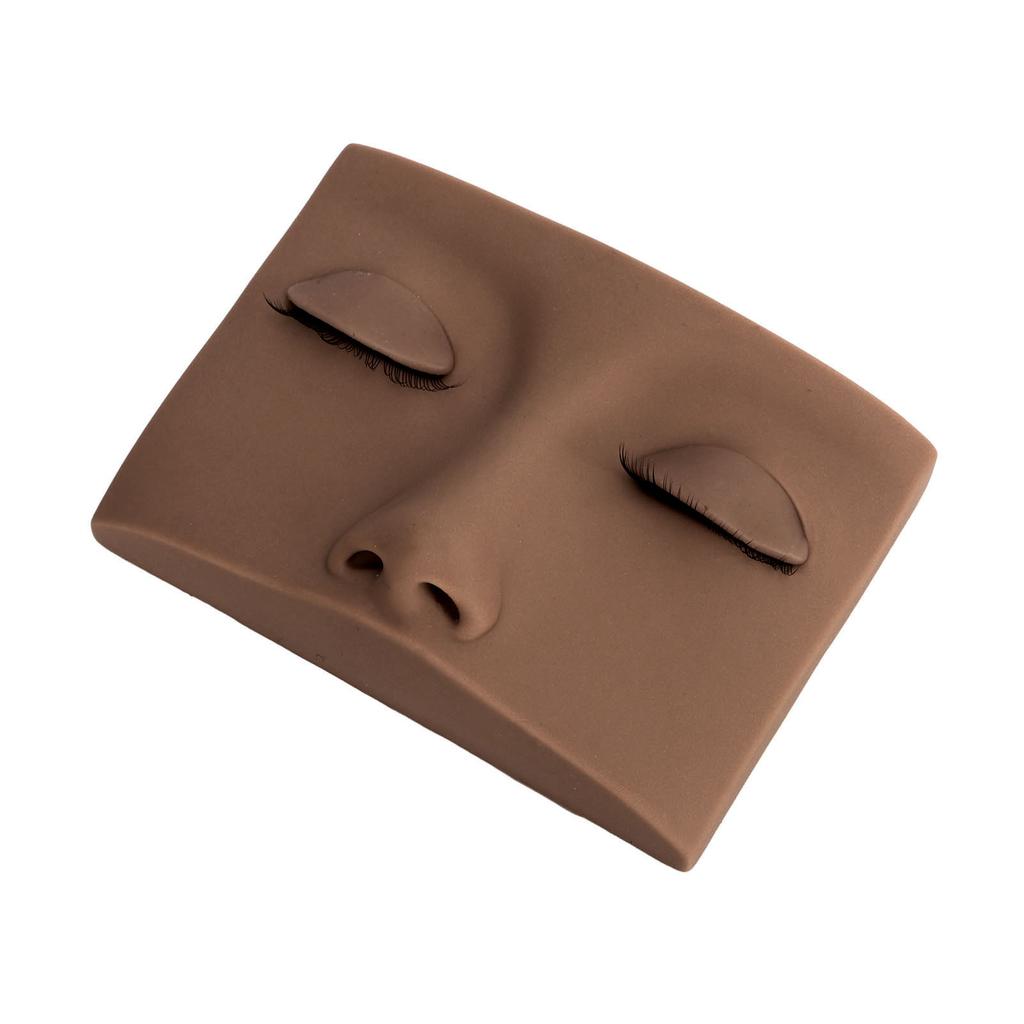 Lash Mannequin Head with 3 Pairs Replaceable Eyelid Silicone Eyelash Extension Practice Mannequin