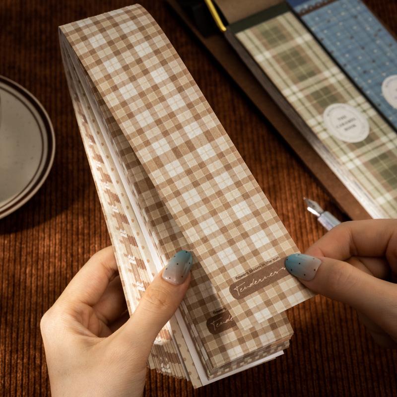 50pcs/lot Memo Pads Material Paper Paper Caramel Handbook Junk Journal Scrapbooking paper Background Decoration stationery