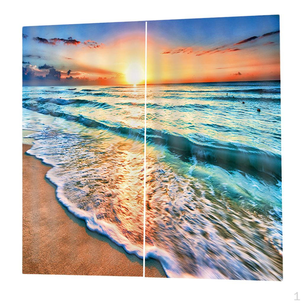 

Тема 3D цифровая печать оконные шторы 2 спальни шторы Sea Wave_2