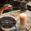 Divination Metaphysical Message Board Wooden Pendulum Board with Crystal Dowsing Pendulum Necklace Witchcrafts Supplies