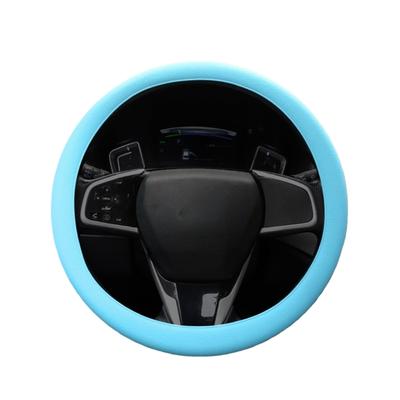 Silicone Car Steering Wheel Grip Cover Nonslip Pattern Universal For 32-40cm Wheels Waterproof Easy To Clean
