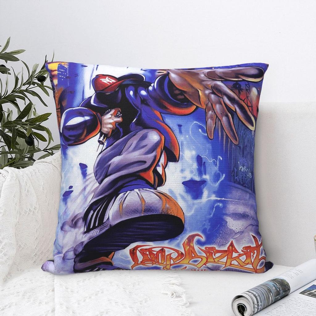 Limp Bizkit Amerikaanse Rap Rock Vierkant Kussensloop Kussenhoes Kussensloop Sierkussenhoes voor Thuis Bank Woonkamer