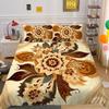 Set Biancheria da Letto Adolescenti Lusso Stampa Floreale 3D Copriletto Biancheria da Letto per la Casa Set Copripiumino in Poliestere