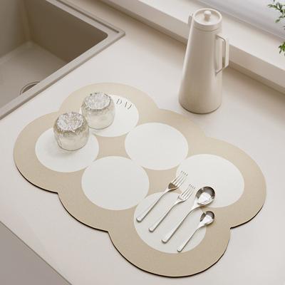 Super Absorbent Coffee Dish Large Kitchen Absorbent Draining Mat Drying Mat Quick Dry Bathroom Drain Pads Kitchen Accessories