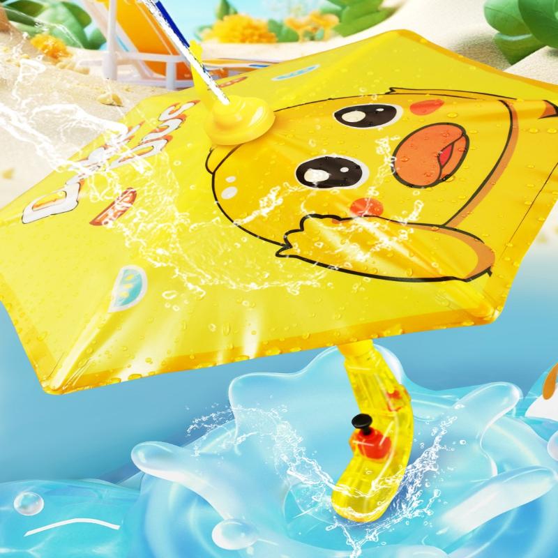 Child Friendly Umbrella Water Blaster Gun for Outdoor Fun at Beach or Yard