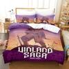 3D Anime Vinland Saga Bedding Set Single Twin Full Queen King Size Bed Set Adult Kid Bedroom Duvet Cover Sets For Home Textiles
