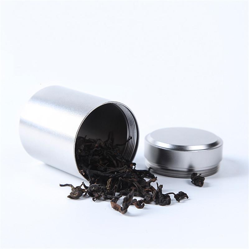 Airtight Smell Proof Container Aluminum Herb Stash Jar Metal Sealed Can Tea Jar Airtight Smell Proof Container Aluminum Herb Stash Jar Metal Sealed Can Tea Jar