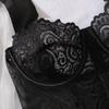 Summer Lace Flowers Embroidery Lingerie Women Tight Corset Sexy Mesh Breathable Fish Bone Shapewear Bow Sling Low Collar Tops