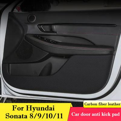 For Hyundai Sonata 8 9 10 11 Car Door Anti-kick Pad Interior Protection Sticker Modification Decorative Sticker Auto Accessories
