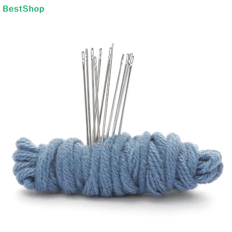 Ensemble de Aiguilles à Broder à Trou Latéral en Acier Inoxydable Tailles Assorties, Aiguilles à Coudre à la Main pour Point de Croix & Artisanat de Broderie