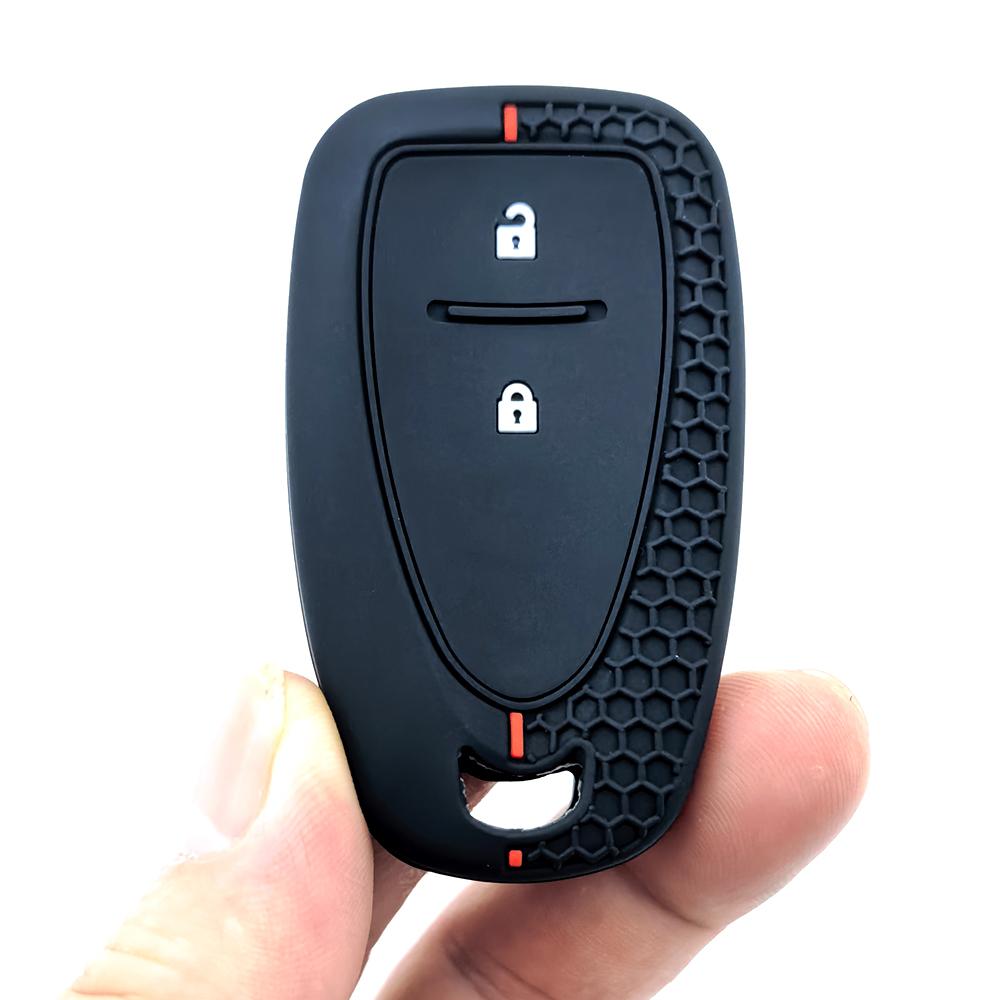

2 Buttons Silicone Car Remote Key Cover Case Holder for Chevrolet Cruze Spark 2016 Excellent Smart Remote FOB Key Shell Holder